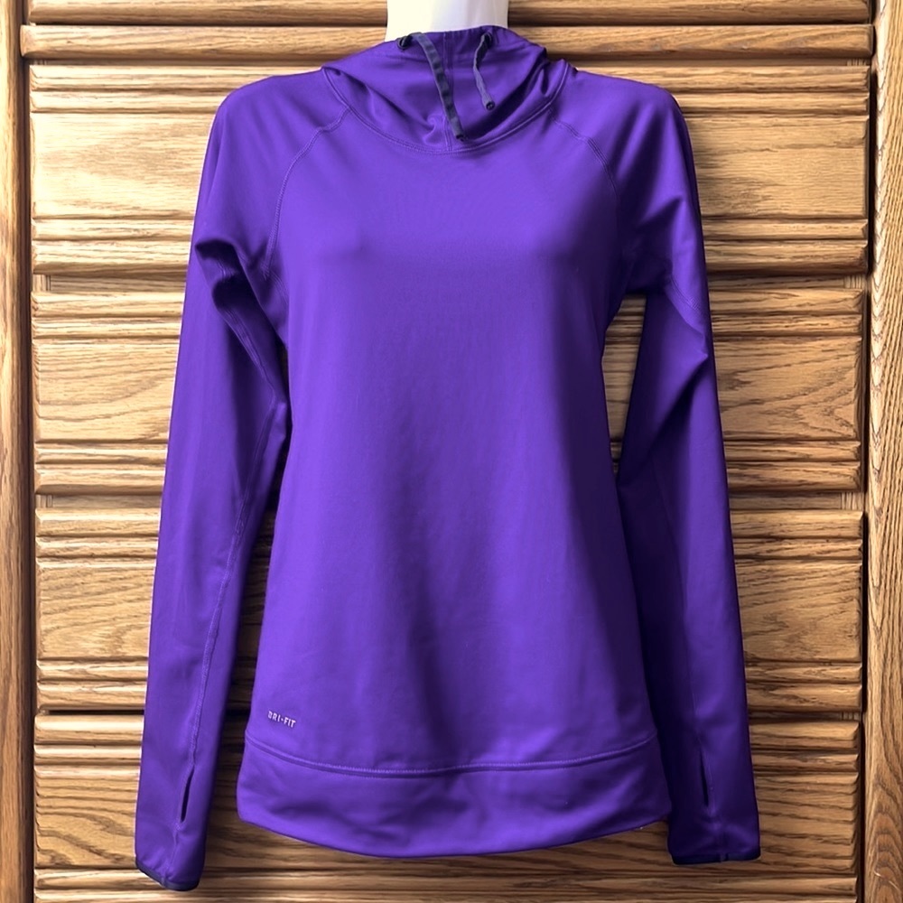 🛍️ Nike Pro Dri-Fit Hooded Hyperwarm Pull-on Active Running Top • Women's XS